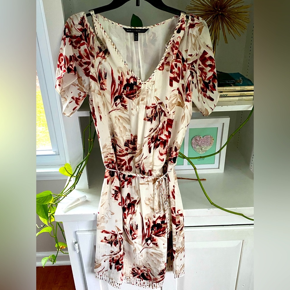 WHBM cold shoulder dress